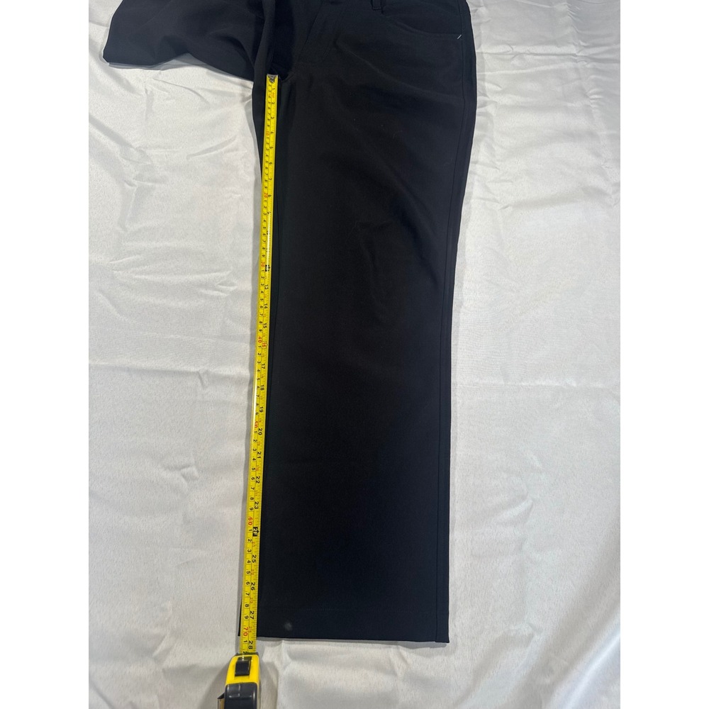 FootJoy Mens Athletic Fit Golf Pants Size 33x30 Black Stretch Performance Chino - Picture 9 of 9